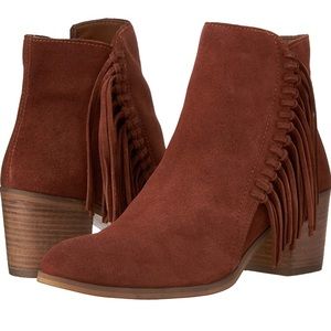 Kenneth Cole reaction rust colored ankle booties